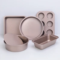 5pcs baking pan non stick bread pan for kitchen oven baking accessories steel baking pan for cakes bakeware diy