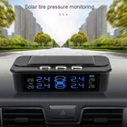 Система контроля давления в шинах, беспроводная система контроля давления в шинах с солнечной батареей, дисплеем, с 4 датчиками, крепление на лобовое стекло или приборную панель