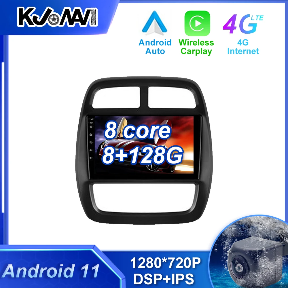 

Android 11.0 Carplay Car Radio auto Stereo Player WiFi GPS Navigation For Renault Kwid 2015 - 2019