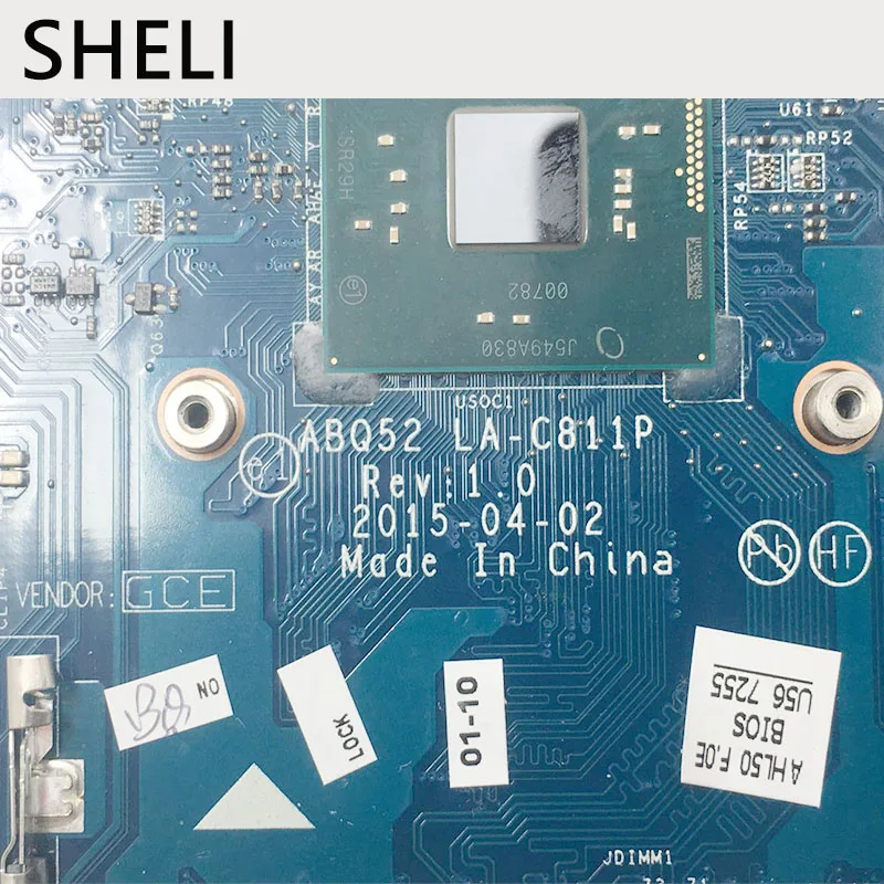 SHELI для HP 815248-501 815248-601 815248-001 15-AC серия материнская плата ноутбука N3050 CPU LA-C811P |