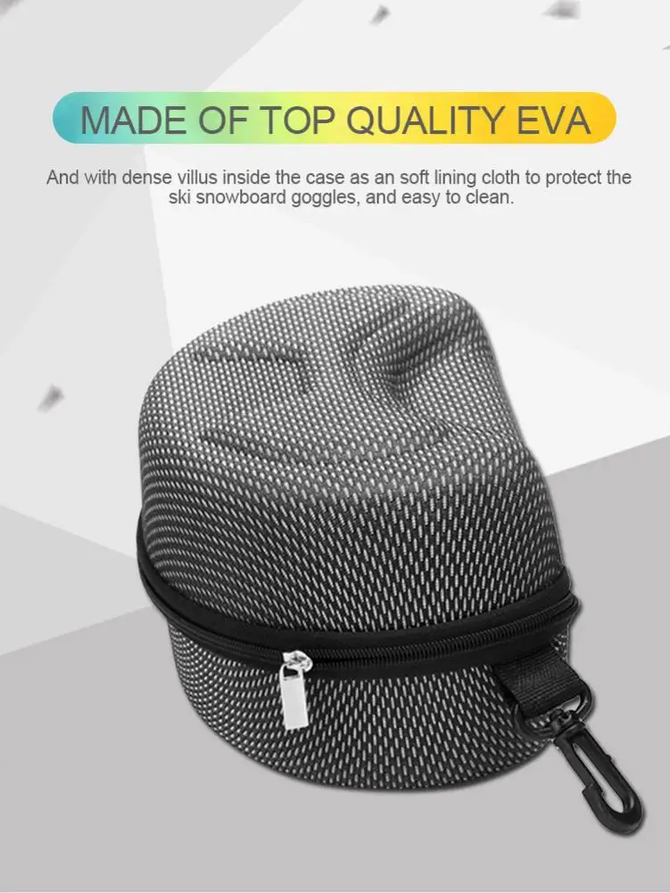 Водонепроницаемый чехол для лыжных очков против давления черный спортивных лыж