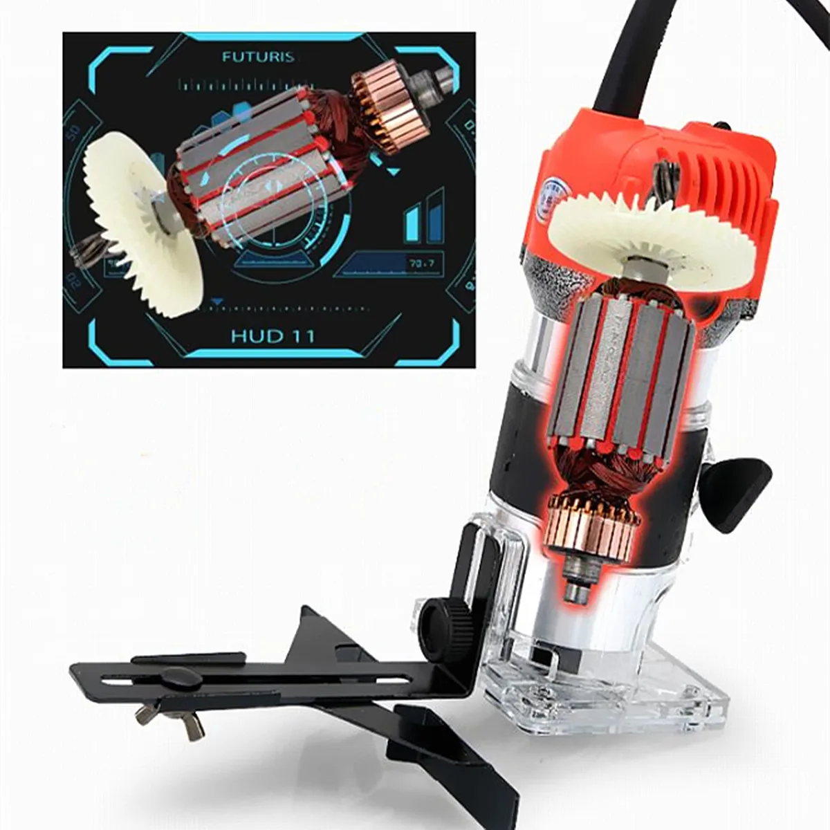 Drillpro 800 Вт 30000р/мин деревообрабатывающий электрический триммер 220 В обрезной станок триммер фрезерная гравировка электроинструменты DIY