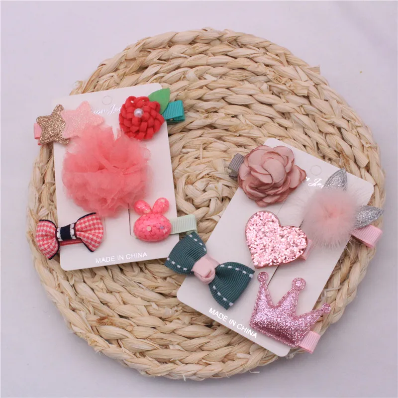 

Children's Hair Clip Set Korean Version Baby Princess Girl Side Clip Hair Accessories