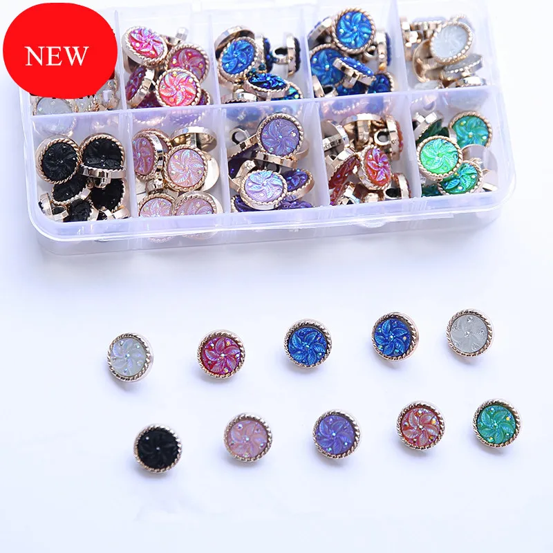 100 шт. декоративные круглые пуговицы для свитера кардигана|Пуговицы| |