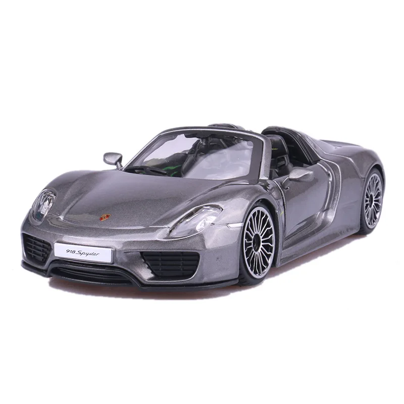1:24 718 boxster 918 sider высокая имитация сплава спортивный автомобиль модель для детей