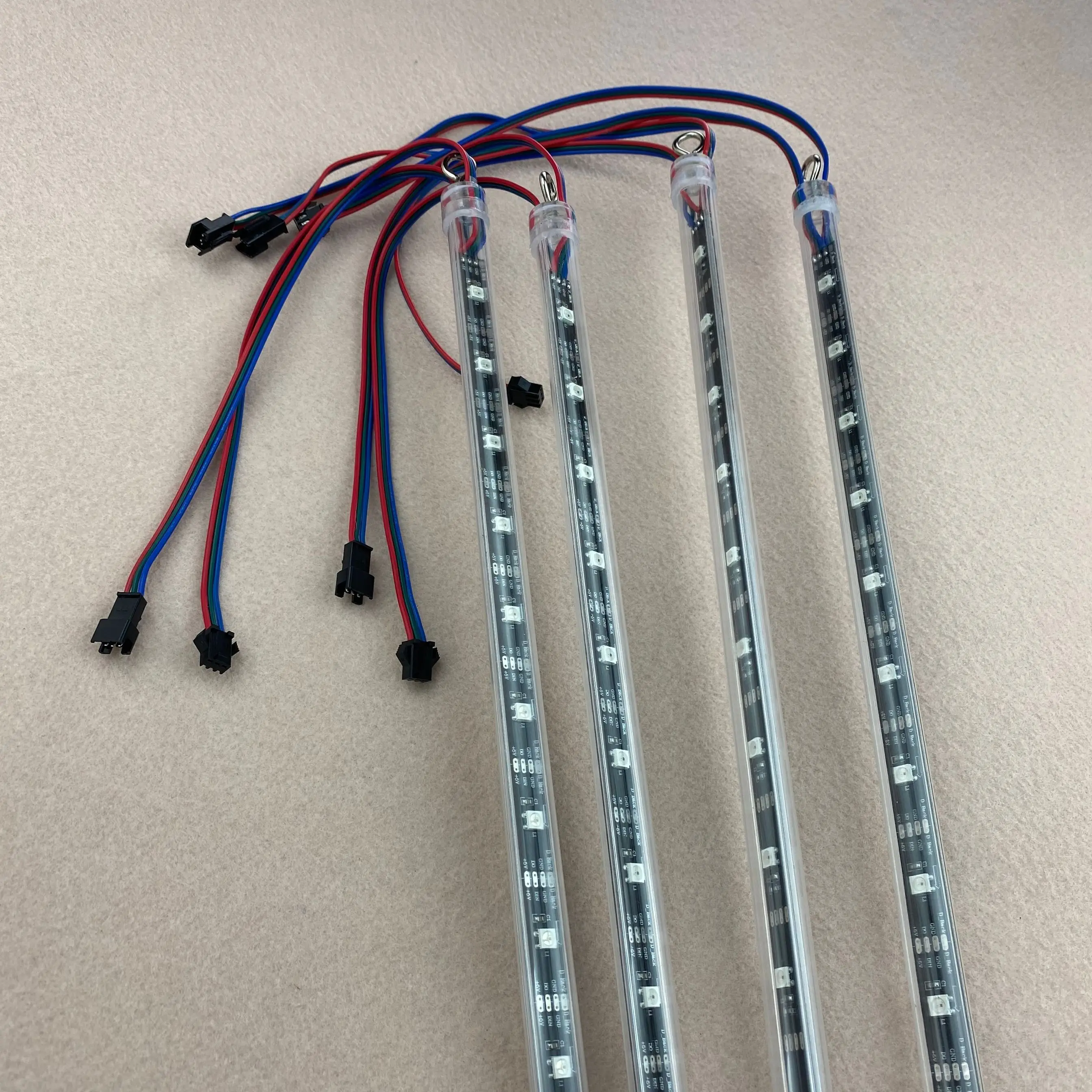 СВЕТОДИОДНЫЙ цифровой метеоритный светильник длина 0 5 м 3D WS2812B Пиксельная трубка