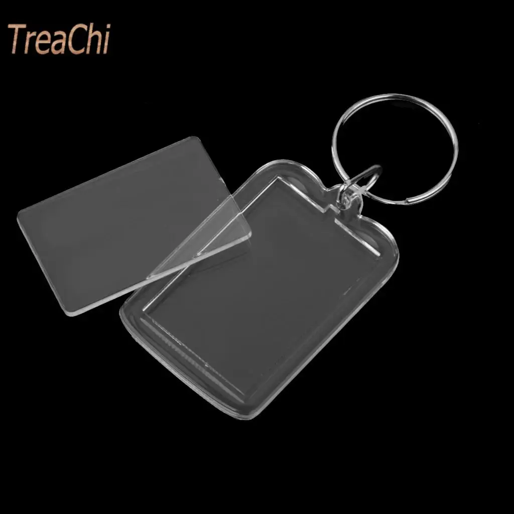 50 шт. акриловый брелок с фото прозрачный пустое изображение оправы для очков