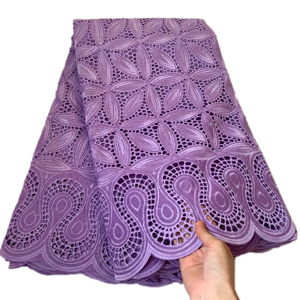 Высшее качество! Чистая Белая швейцарская кружевная ткань 100% хлопчатобумажная