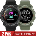 Новинка 2021 2 шт. FD68s умные часы женские спортивные фитнес-часы умные часы Шагомер наручные часы для мужчин Android Ios Xiaomi