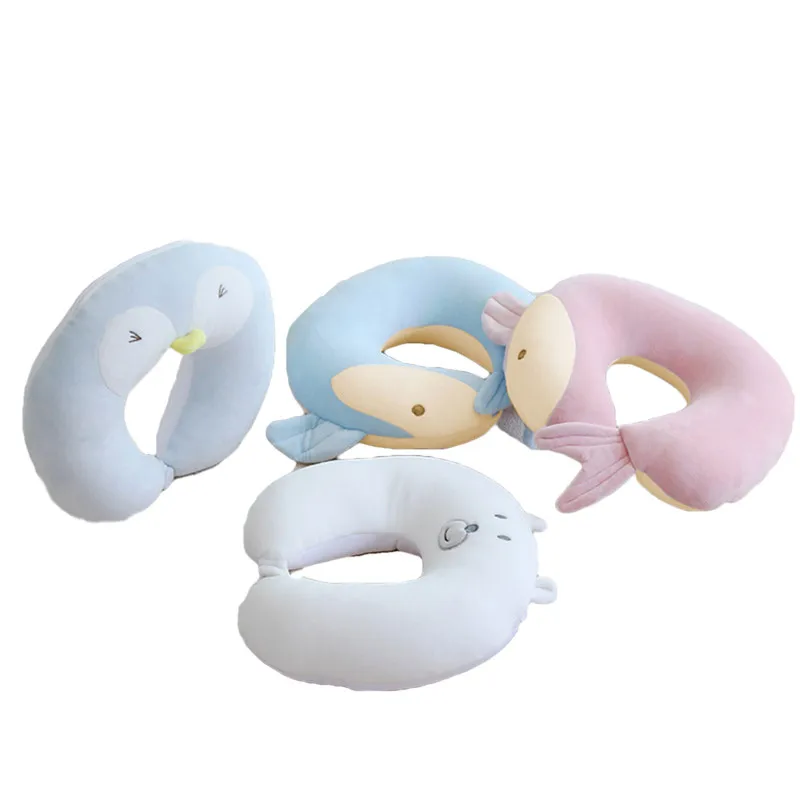 

Plush Doll U-Shape Pillow Whale Multifunctional Dual-purpose Neck Guard Cute Animal Soft Toy Neck Support