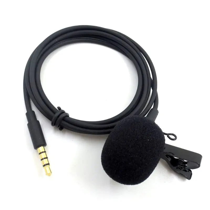 Мини портативный микрофон конденсатор клип на лацкане для iPhone An droid мобильных