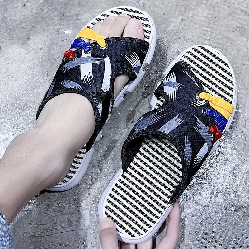 

Men anti-skip Gladiator flip flops Slippers Men Designers Comfortable Beach Sandals Male mix color slides shoe Men Sandalss