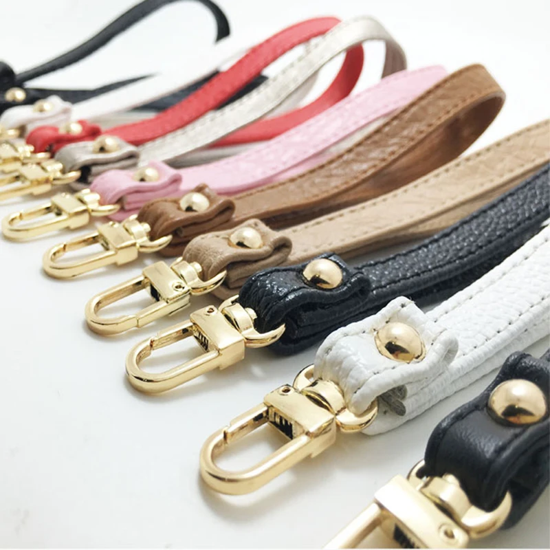 

New Fashion Waterproof PU Leather Wallet Strap Belt Portable Replaceable Handbag Metal Bag Wrist Strap Straps Key Belt