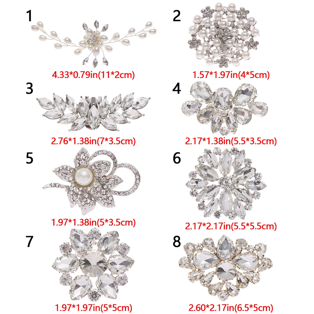 1 шт. Стразы зажимы для обуви Блестящая декоративная Железная пряжка украшения