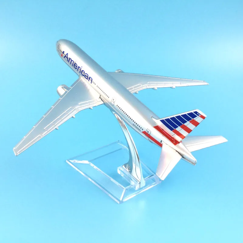 

Free Shipping American Airlines Boeing 777 16cm alloy metal model aircraft child Birthday gift plane models toys for children