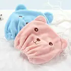 Тюрбан для волос из микрофибры, шапочка для душа с быстрой сушкой, головной убор для душа, полотенце, шапочка для купания, аксессуары для ванной комнаты, синяя, зеленая шапочка