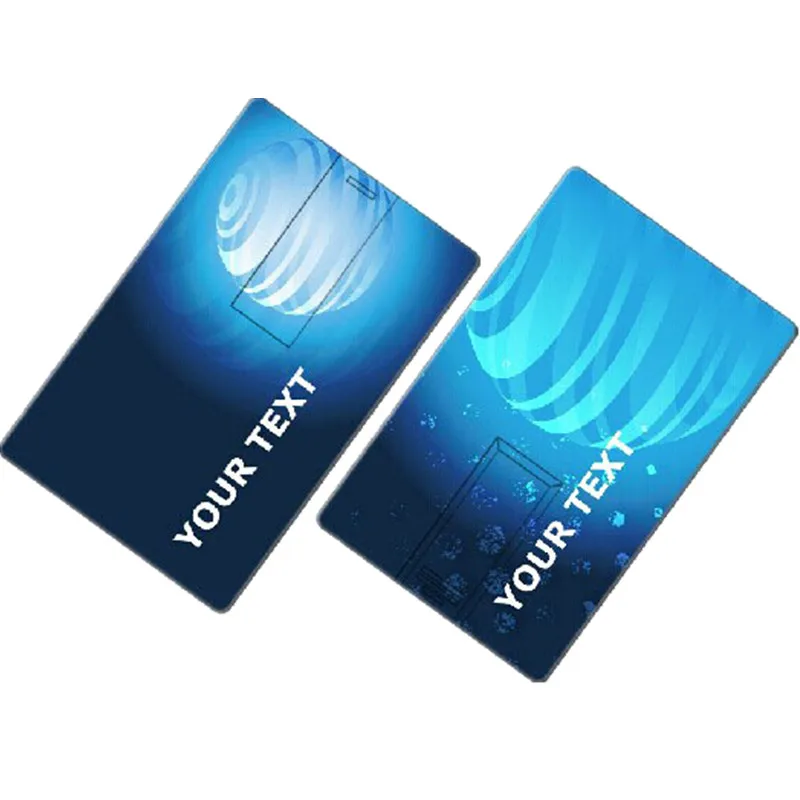 100pcs Business Credit Card Usb Flash Drive Pen Drive Usb Memory Stick  Custom Logo USB2.0 256MB 512MB 4GB 8GB 16GB 32GB U Disk