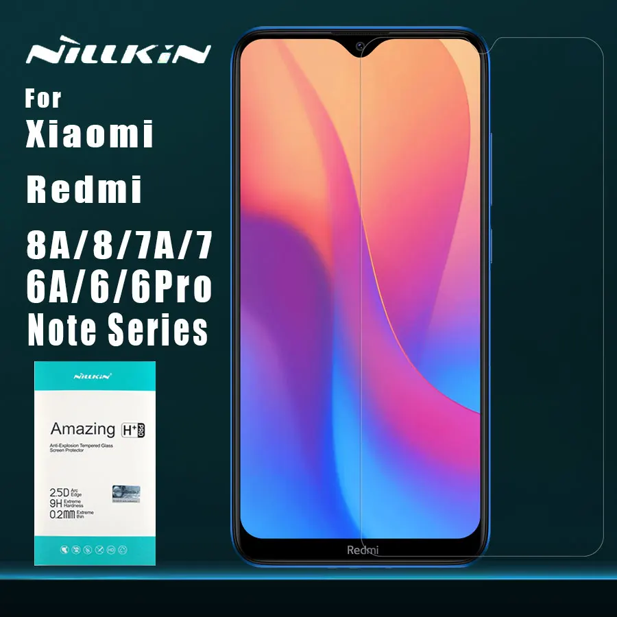 Закаленное стекло Nillkin 9H + PRO для Xiaomi Redmi 8A 8 7A 7 Pro Защита экрана Note 8T 6
