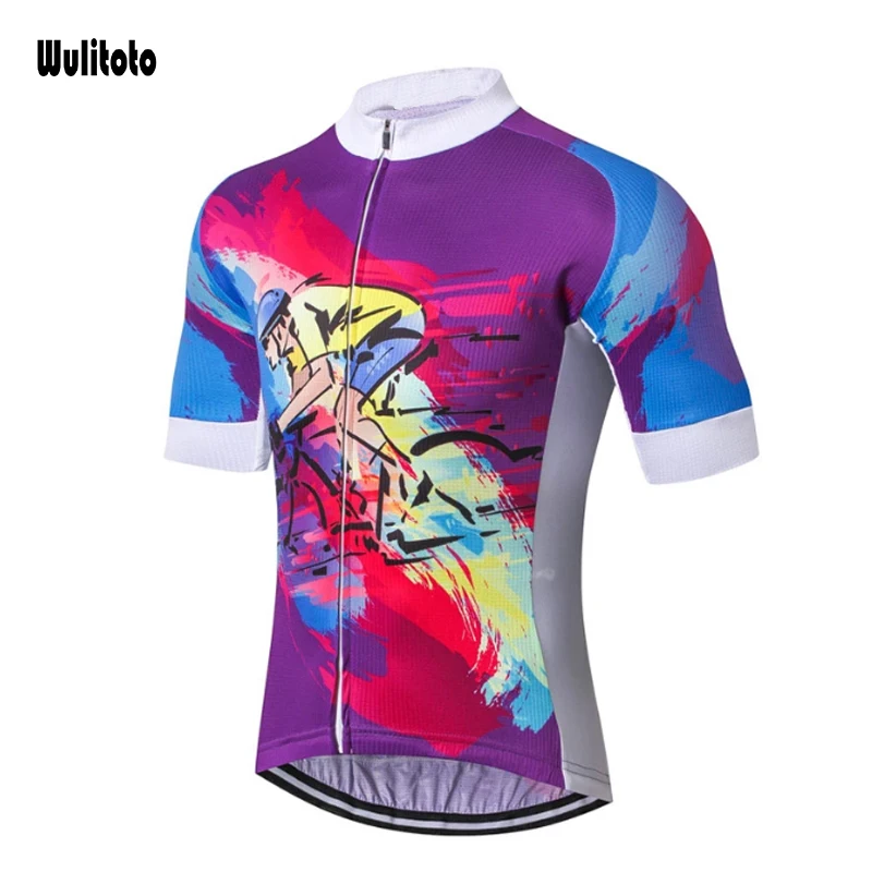 

Outdoor sports bike color short-sleeved mountain bike quick-drying jacket For Men cycling jersey