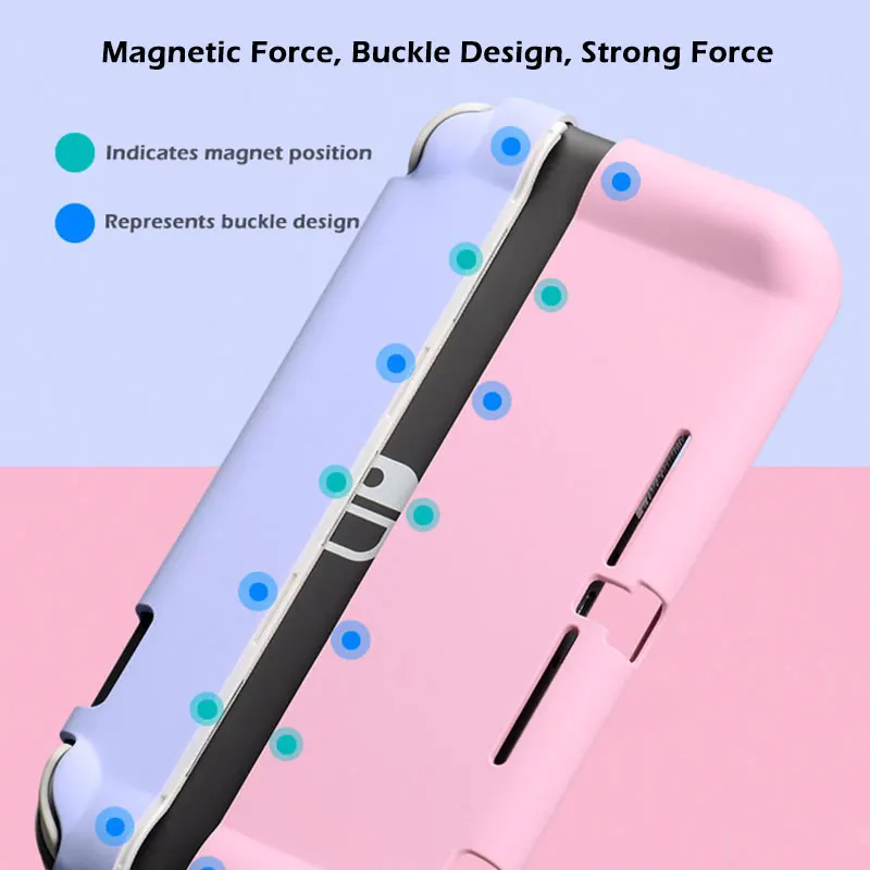 Защитный чехол Switch Lite с магнитной пряжкой жесткая задняя крышка из ПК для Nintendo