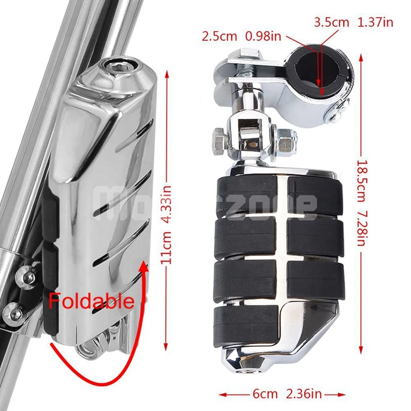 Мотоциклетные подножки для ног шоссе дороги King Street Glide Honda Kawasaki Suzuki Yamaha 25 мм 32 34