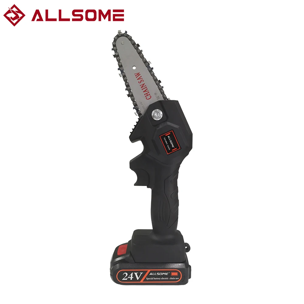 ALLSOME 4Inch Mini Electric Chain Saw Woodworking Pruning Garden Power Tool | Инструменты