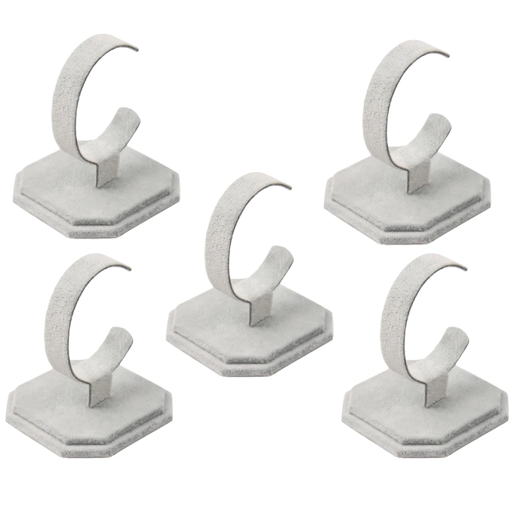 Упаковка из 5 бархатных браслетов и часов демонстрационная подставка для