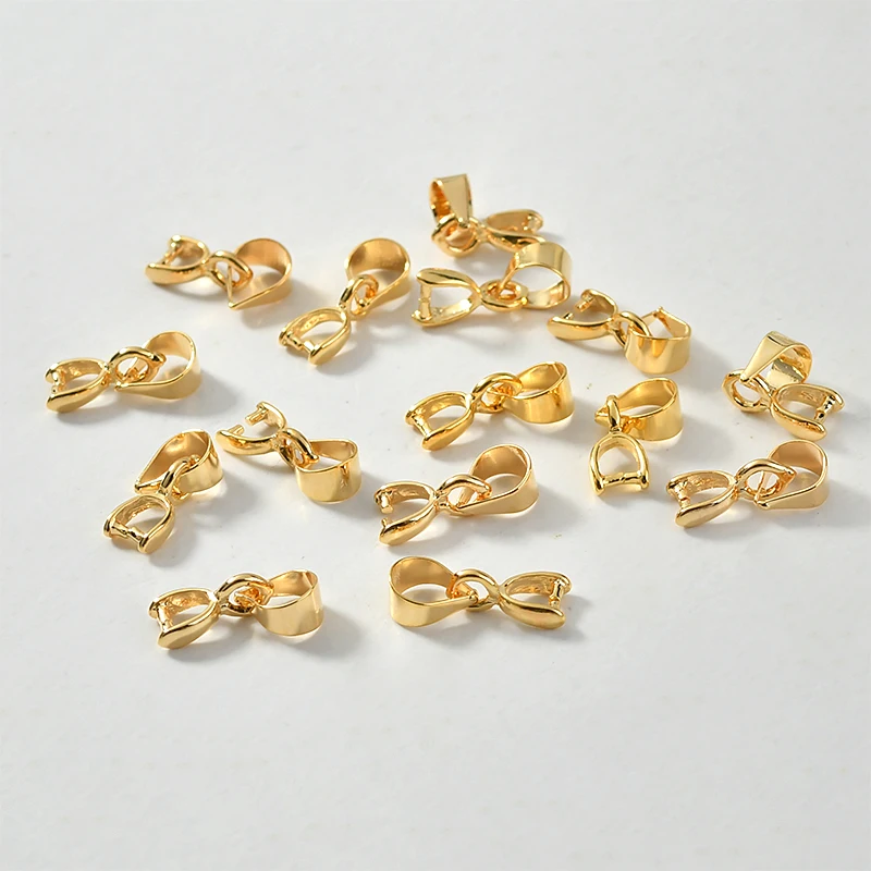 

Color-preserving copper plated 18k true gold pendant clip clasp paw clasp basic accessories diy jewelry material
