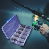 500pcsbox 10 size fishhooks carbon steel fishhook bass barbed carp fishing hook tackle accessories 3 12 for soft worm lure