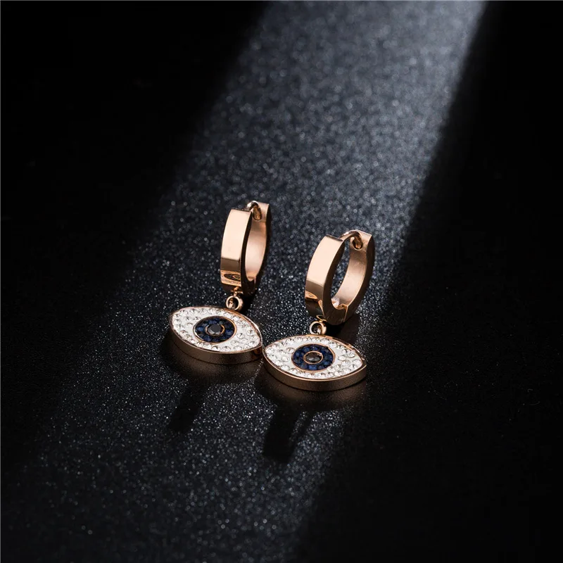 

High Quality Demon Slayer Eye Earrings Jewelry Stainless Steel Women Cute Accessories Wholesale 2021 Trends