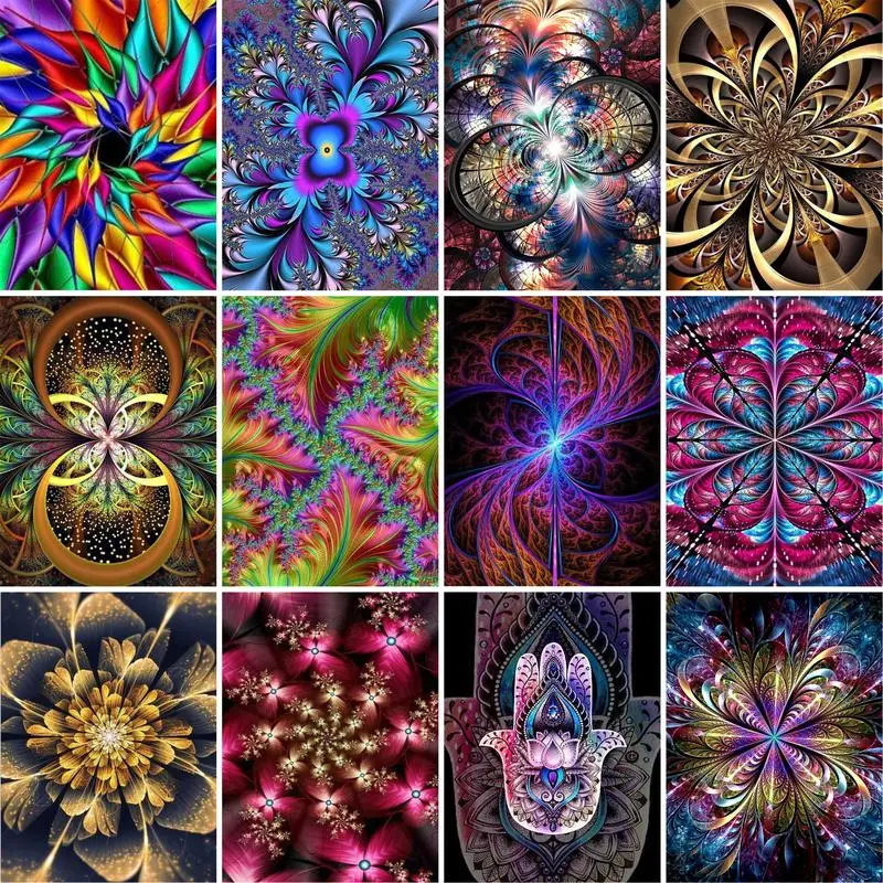 

GATYZTORY 60x75cm DIY Frame Painting By Numbers Colorful Flowers Pictures By Numbers Home Decor DIY Minimalism Style