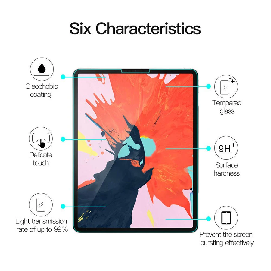 Закаленное стекло для iPad 2017 2018 9 7 Air 1 2 Pro 11 10 5 Защитная пленка экрана mini 3 4|Защитные