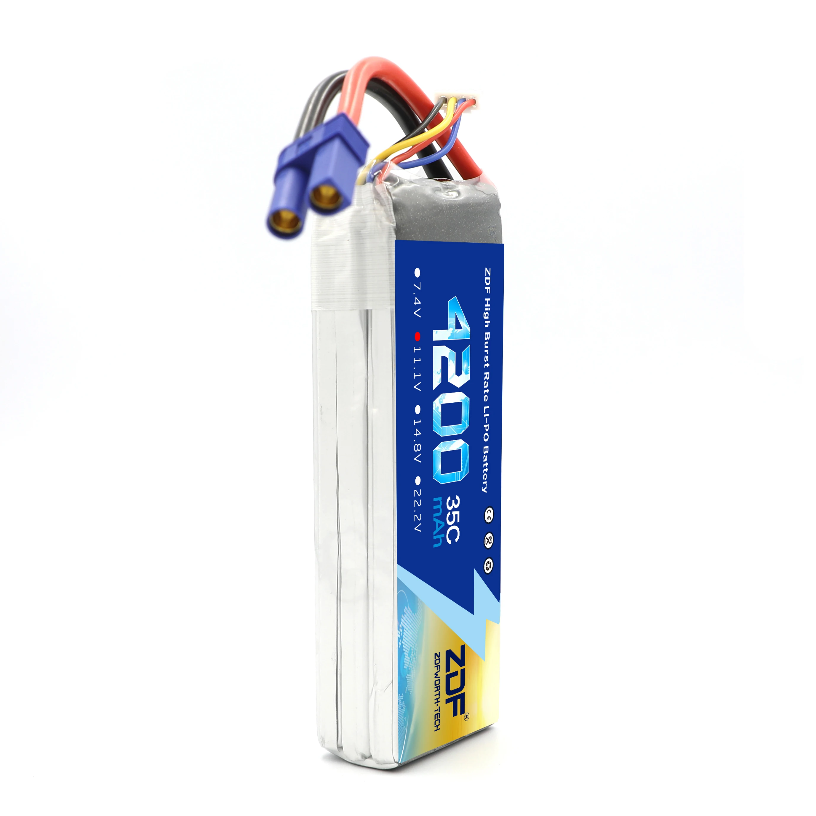 

ZDF power Lipo аккумулятор 11,1 V 4200mAh 3S 35C Max 70C T штекер для RC вертолета Qudcopter автомобиля самолета