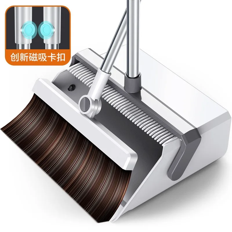 

Innovative magnetic suction broom set home broom bump combination non-stick hair sweeper mop