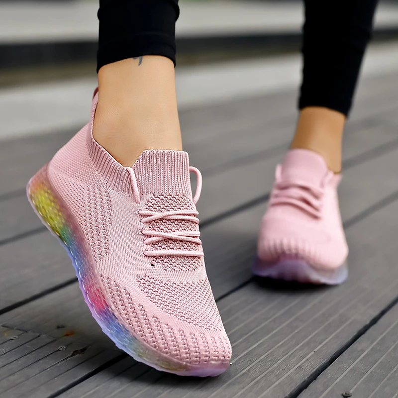 

Women Tennis Shoes Tenis Feminino Zapatos Mujer 2019 New Comfort Sneakers Stable Non-slip Gym Fitness Lady Jogging Flat Shoes 1
