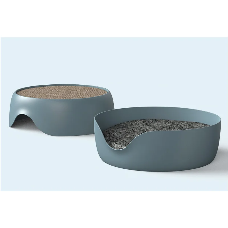 Универсальная Всесезонная кошачья кровать Когтеточка для кошек съемная и