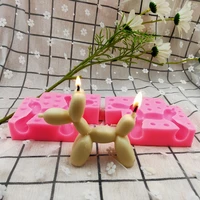 animal balloon dog ornament silicone mold aromatherapy candle mould home decor figurine diy 3d craftwork