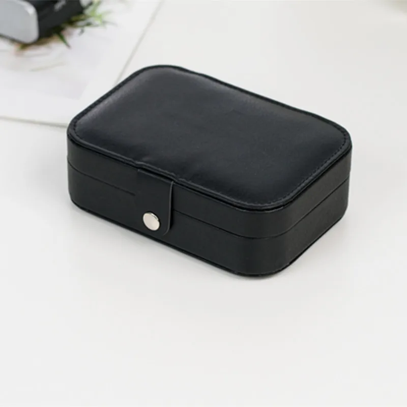 

Travel Jewelry Box PU Leather Small Jewelry Organizer for Women Girls Portable Jewlwey Display for Earrings Rings PR Sale