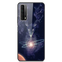 glass case for huawei y7a phone case back cover with black silicone bumper series 2