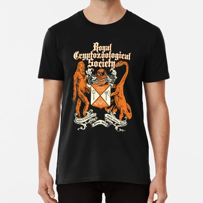 

Королевский криптозологический общество, футболка Sasquatch Lochness Bigfoot, криптозологическое общество