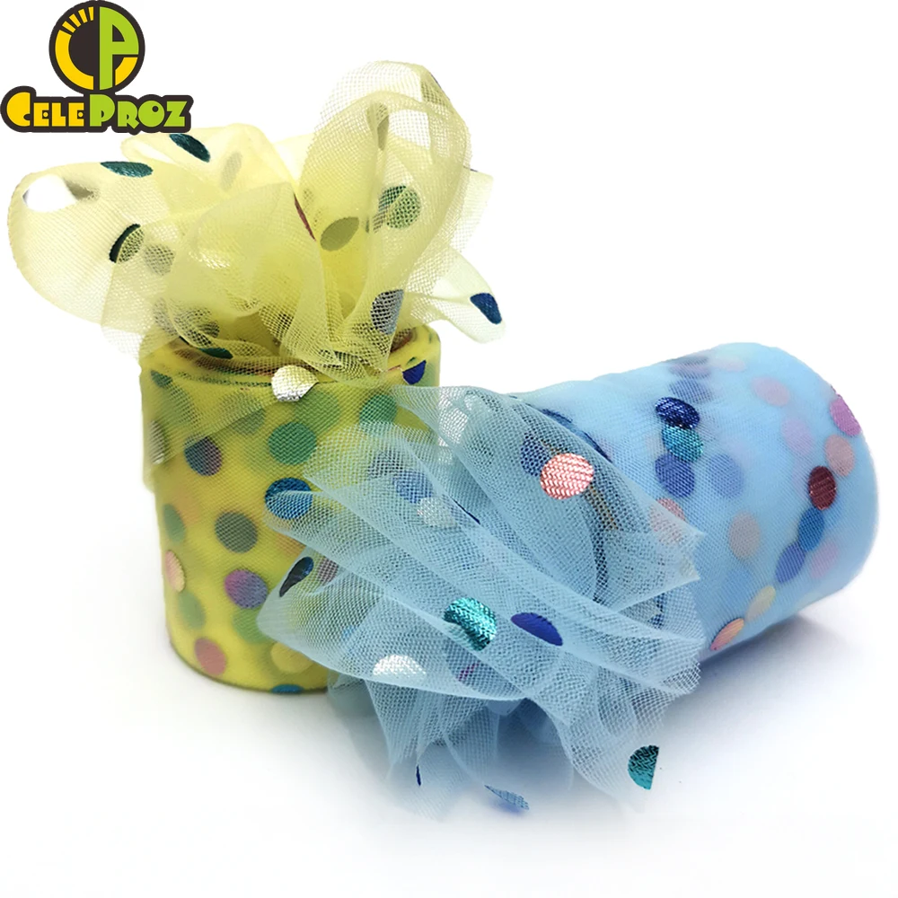 6 см 25 ярдов ткань с блестками | Дом и сад