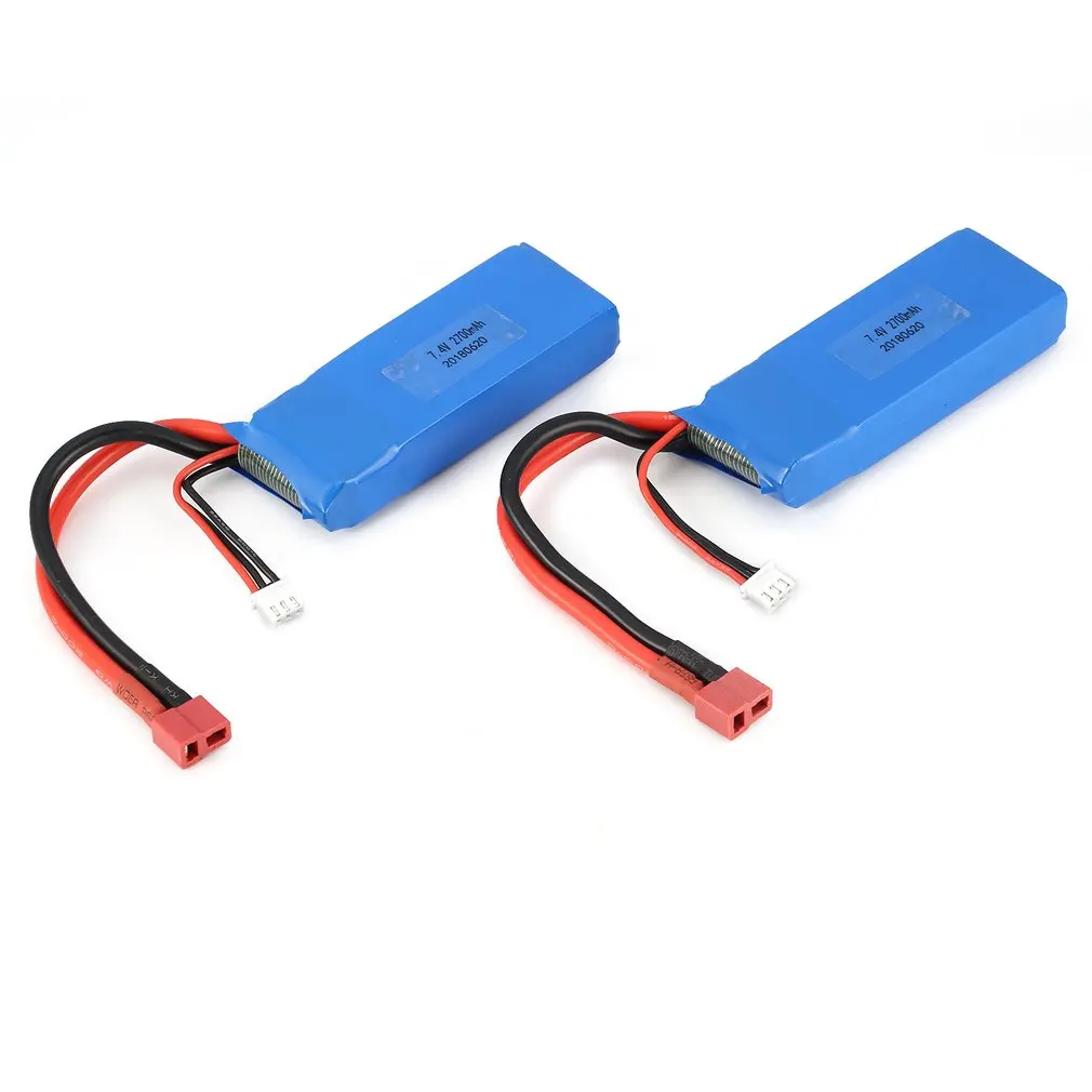 2 шт. 7 4 в 2700 мач 20C 2S Lipo аккумулятор с T образной вилкой для Wltoys 10428 A B B2 1/10
