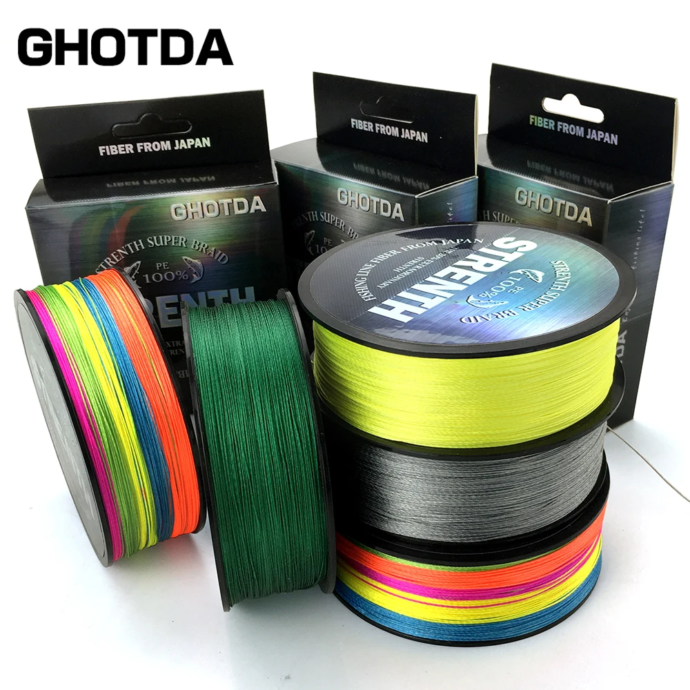 GHOTDA новинка PE леска 9 нитей 8 4 нити плетеная многофиламентная 300 м