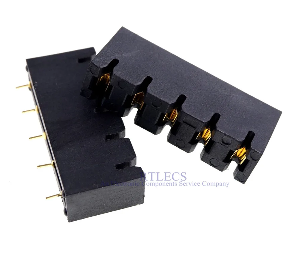 2шт ожога в тестовом сокете 7 62 мм Шаг 5 Pin золотое покрытие для осевых свинцовых