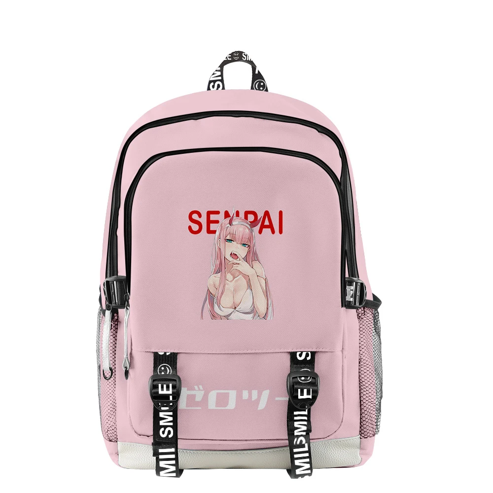 

Unisex Backpack Darling In The Franxx Japan Anime Cartoon Cartoon Large Capacity Students Boys Girls Schoolbag Women Laptop Bag