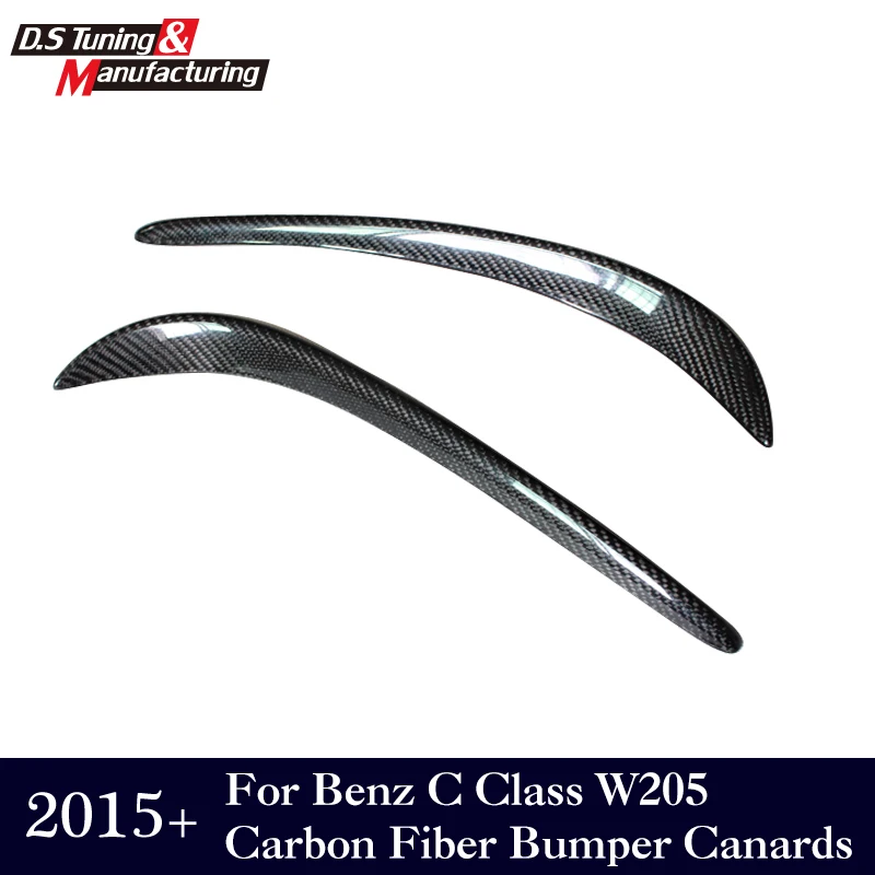 for C class w205 s205 car front bumper lip canards splitter cups with New package sports edition 2015 + | Автомобили и мотоциклы
