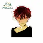 Чехол-бампер для окон EARLFAMILY, 13 см х 8,6 см, аниме, автомобильные мультипликационные наклейки, наклейка на ветровое стекло, с защитой от царапин