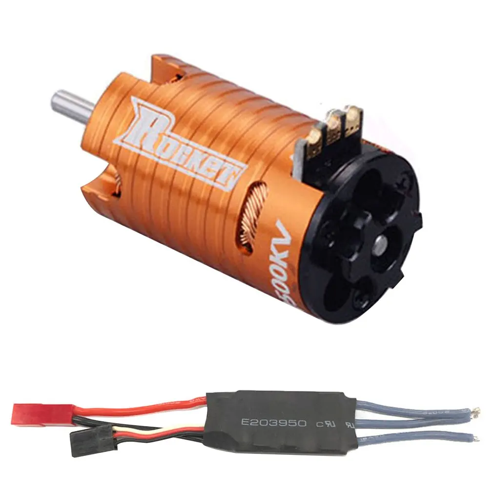 Мини 1410 2500KV 3500KV 5500KV 7500KV 9500KV бесщеточный двигатель 18A ESC для 1/24 1/28 1/32 RC
