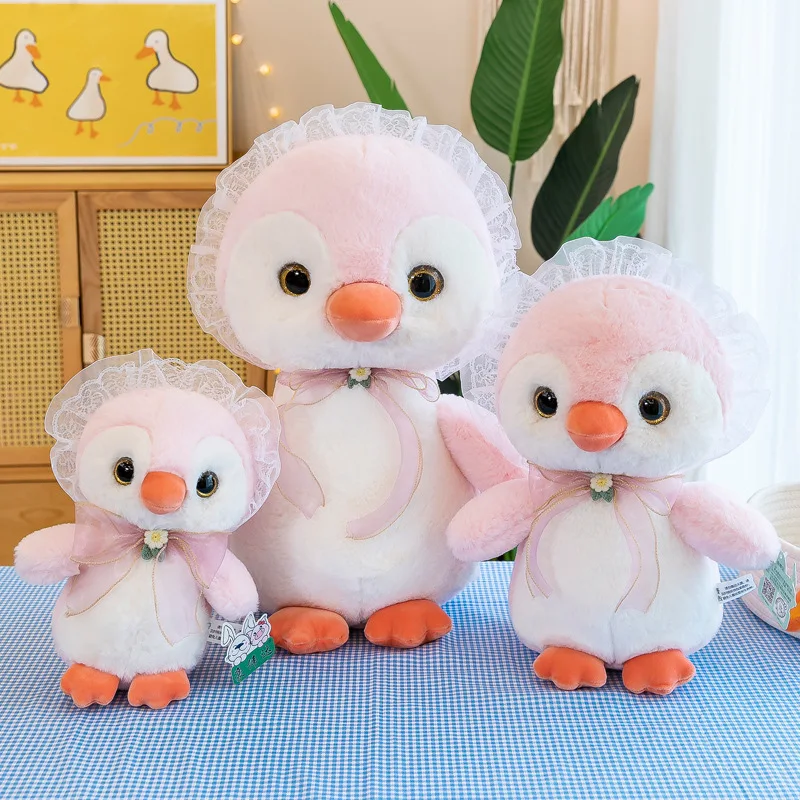 

Zqswkl 38/50cm kawaii pink penguin doll cute plush soft toys for girls birthday gift animal large soft toy pillow hugs