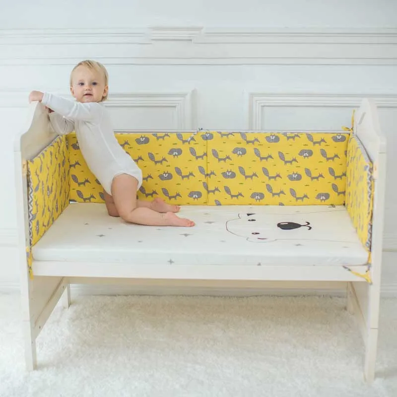 

1PCS Nordic Baby Bedding Bumper Crib Around Cushion Sleeper Fence Cot Protector 120x30cm